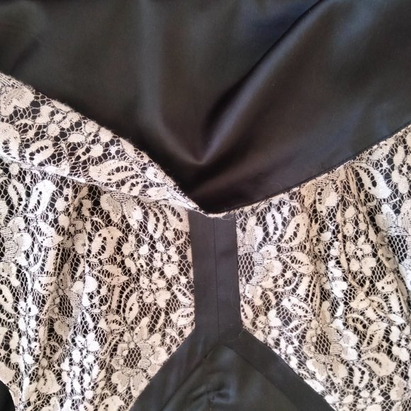 Review black and white lace peplum top - Picture 5 of 7